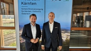Michael Marketz, KNG-Geschäftsführer, und Wolfgang Hafner, APG-Projektleiter, (vl) im neuen ...