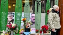 Der angeschossene US-Nationalgardist (rechts auf dem Plakat) zeigt im Krankenhaus erste Zeichen ...