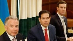 Von links: Der US-Sondergesandte Steve Witkoff, US-Außenminister Marco Rubio und Trump-Berater ...
