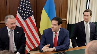 Von links: US-Sondergesandter Steve Witkoff, US-Außenminister Marco Rubio und Trump-Berater ...