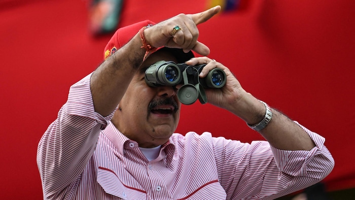 Maduro (am Montag auf einer Kundgebung in Caracas) will durchschaut haben, was die USA mit ihren ...