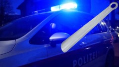 Bei der vorläufigen Festnahme des Mannes stellten die Beamten die „Waffe“ sicher – einen ...