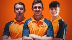 F2-Champion Leonardo Fornaroli (mi.), der frühere Red-Bull-Junior Richard Verschoor (li.) und ...