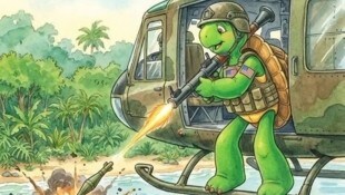 Die beliebte Kinderbuchfigur wird vom US-Verteidigungsminister als Testimonial für das brutale ...