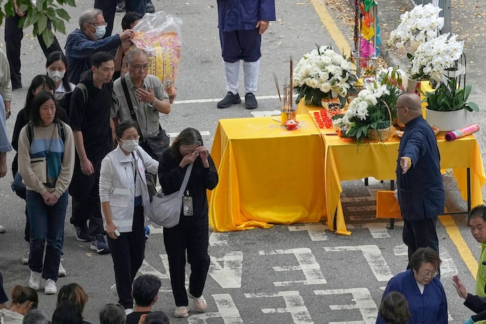 Für Angehörige der Verstorbenen wurde am Ort der Katastrophe eine eigene Zeremonie durchgeführt.
