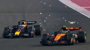 AFP/KARIM JAAFAR Lando Norris geht mit zwölf Punkten Vorsprung auf Max Verstappen in das große Finale in Abu ...