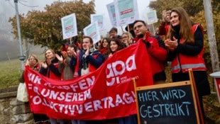 Im Anton-Afritsch-Kinderdorf von Affido in Thal wurde am Dienstag gestreikt. 