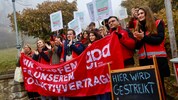 Im Anton-Afritsch-Kinderdorf von Affido in Thal wurde am Dienstag gestreikt. 