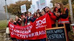 Im Anton-Afritsch-Kinderdorf von Affido in Thal wurde am Dienstag gestreikt. 