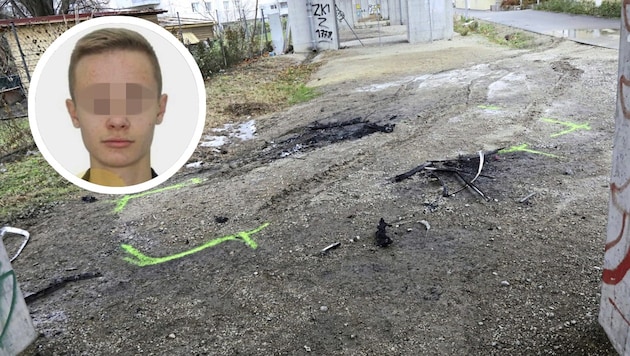 Danylo K. (kl. Bild) starb im Auto seines Vaters am Marlen-Haushofer-Weg.