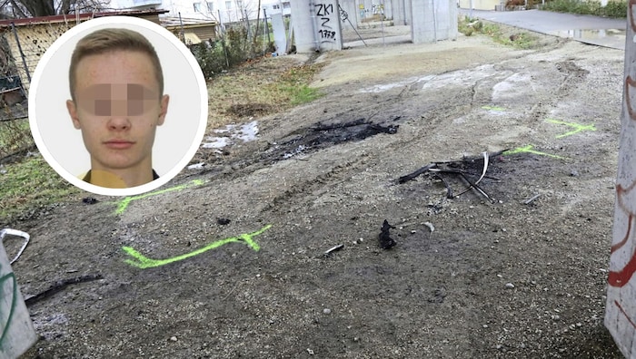 Danylo K. (small picture) died in his father's car on Marlen-Haushofer-Weg.