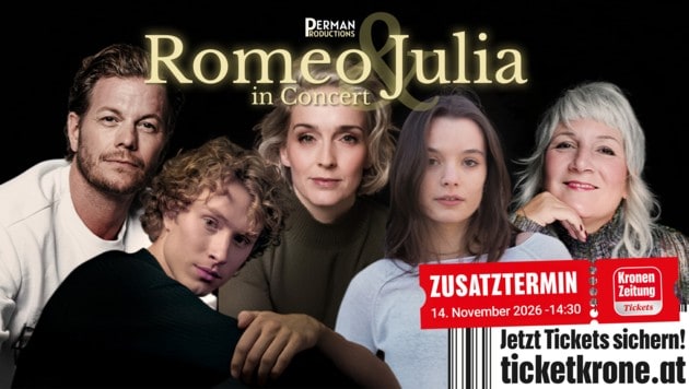 Mark Seibert, Lukas Mayer, Annemieke van Dam, Amelie Sarich und Carin Filipcic (v.l.n.r.)