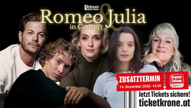 Mark Seibert, Lukas Mayer, Annemieke van Dam, Amelie Sarich und Carin Filipcic (v.l.n.r.)