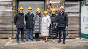 Vorzeigeprojekt Grüne Gasse (v. l.): Christian Fink (AEE Intec), Uwe Nerwein (Rottenmanner ...