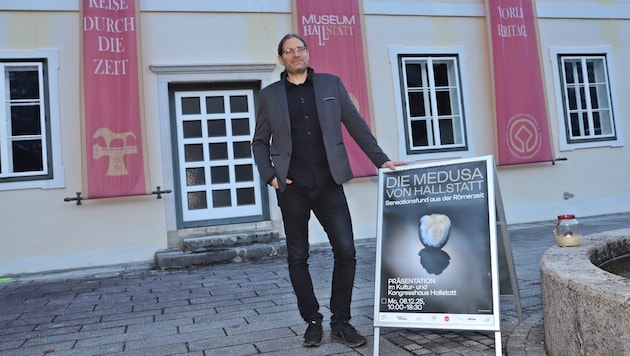 Landesarchäologe Stefan Traxler in Hallstatt: „Ein wertvoller Fund!“