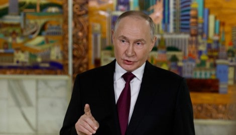 Putin erhebt wieder einmal den Zeigefinger Richtung Europa.