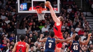 Pöltl in Action – wieder zwei Punkte.