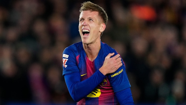 Dani Olmo musste verletzt raus