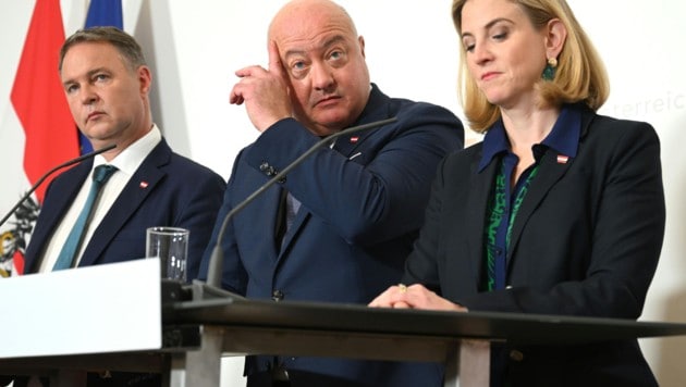 Babler, Stocker und Meinl-Reisinger müssen das Ruder herumreißen. 