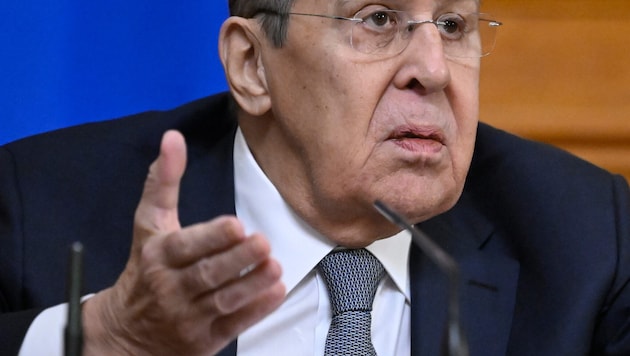 Russlands Außenminister Sergej Lawrow teilt gegen die OSZE, die Ukraine, Moldau und die ...