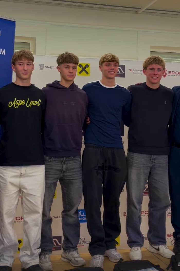 Geehrt: Werner, Hofmann, Feldinger und Moser (v. li.)