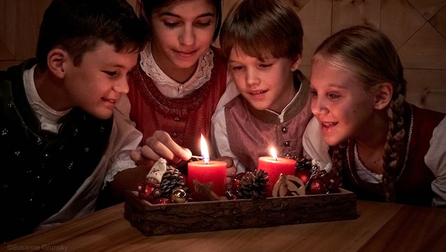 Weihnachtsstimmung bei den Gumpoldskirchner Spatzen.
