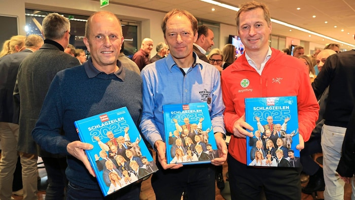 Redakteur Peter Freiberger, Patrick Nairz und Ekkehard Wimmer (v. li.).