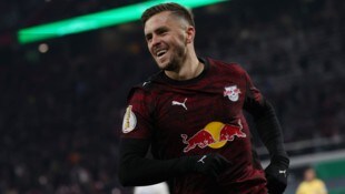 Mit seinem Doppelpack sorgte ÖFB-Legionär Christoph Baumgartner für das Weiterkommen von RB ...