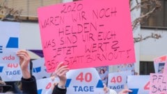 Arbeiter und Angestellte der Ordensspitäler kämpfen für eine Arbeitszeitverkürzung und eine ...