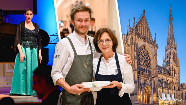 Sopranistin Erica Eloff, Haubenköche Elisabeth und Clemens Grabmer, Mariendom Linz