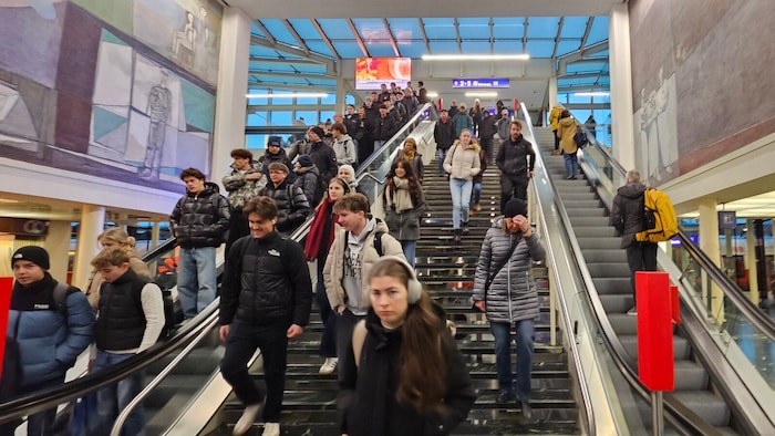 Am Bahnhof Klagenfurt ist morgens immer viel los.