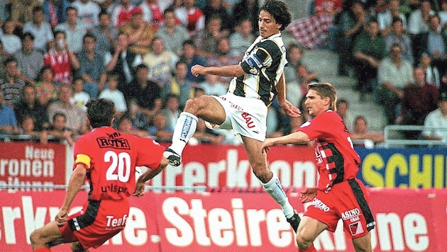 Das erste Derby im neuen Liebenauer Stadion gewannen Vastic und Co. 1997 gegen den GAK mit 4:0.