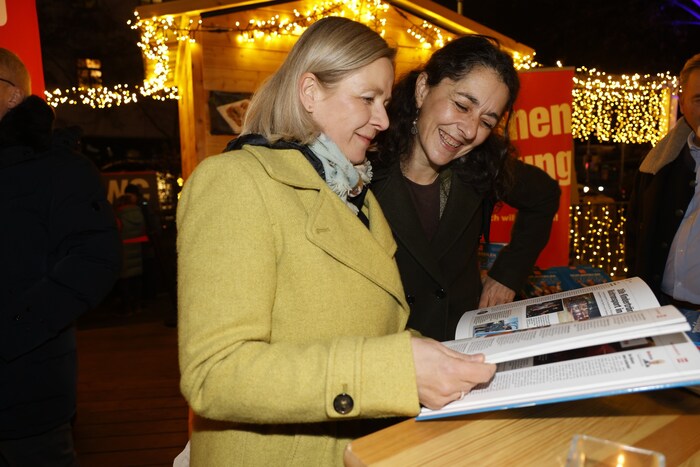 Hatten ihren Spaß: Die Grazer Vizebürgermeisterin Judith Schwentner (l.) und Klubobfrau Sandra ...