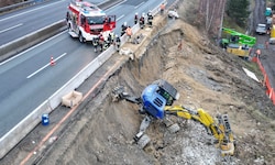 Auf einer Länge von 30 Metern rutschte der Hang ab. 