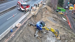 Auf einer Länge von 30 Metern rutsche der Hang ab. 