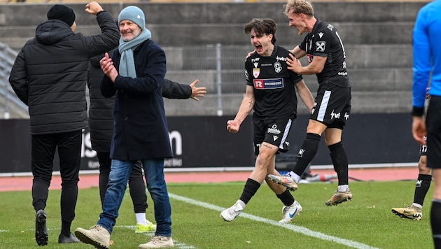 Gegen die Vienna konnte Trainer Andreas Heraf mit seinen Bregenzern den ersten Sieg feiern.