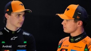 Oscar Piastri (l.) und Lando Norris (r.) können beide noch Weltmeister werden.