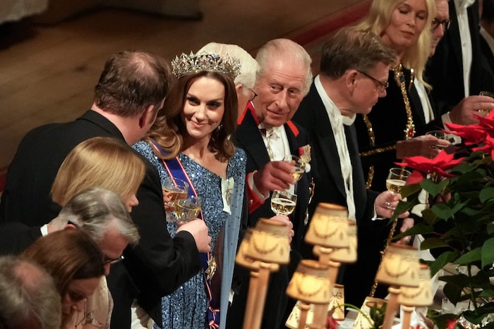 Prinzessin Kate war der strahlende Mittelpunkt des Staatsbanketts.