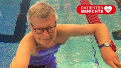 Erich Holfeld bei seinem großen Hobby, dem Schwimmen