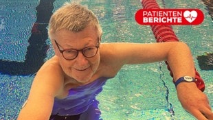 Krone KREATIV/Erich Holfeld Erich Holfeld bei seinem großen Hobby, dem Schwimmen