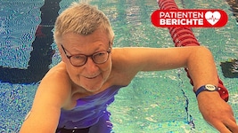 Erich Holfeld bei seinem großen Hobby, dem Schwimmen