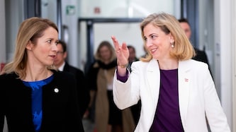 Von links: EU-Außenbeauftragte Kaja Kallas und Außenministerin Beate Meinl-Reisinger