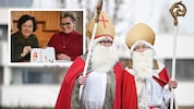 Gertrud Scharinger (o.re.) und Gerlinde Weinberger verkleiden sich heute wieder als Nikolaus, ...