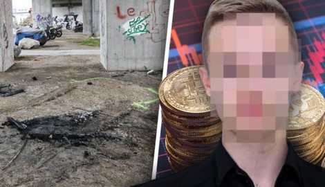 Verkohlte Reste des angezündeten Mercedes zeugen von einem grausamen Verbrechen – hier endete ...