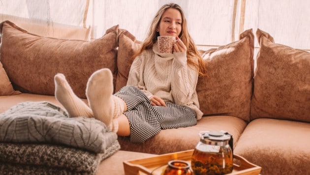 Eine Schale Tees entspannt Körper und Seele.