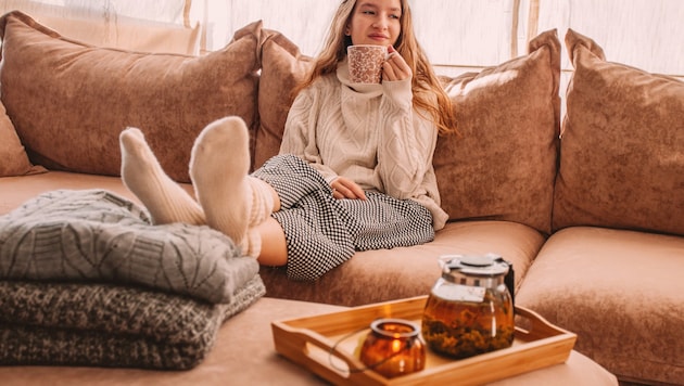 Eine Schale Tees entspannt Körper und Seele.