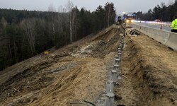 Auf einer Länge von 30 Metern rutsche der Hang ab.
