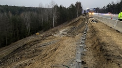 Auf einer Länge von 30 Metern rutsche der Hang ab.