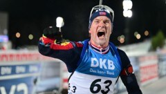 Johan-Olav Botn jubelt über seinen ersten Sieg.