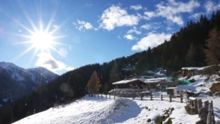 Die Peeralm wird auch um diese Jahreszeit von der Sonne verwöhnt.